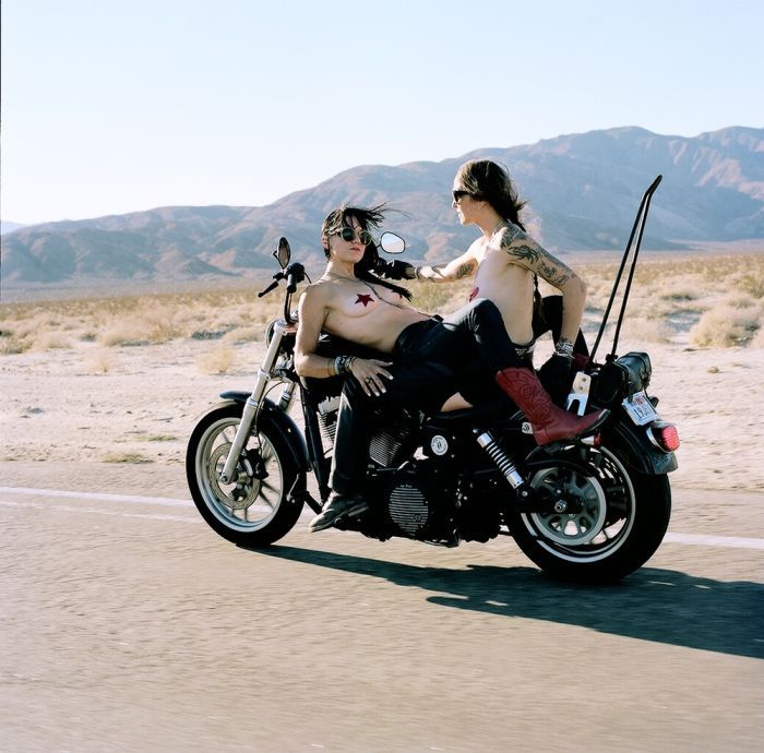 Girls on a motorcycle in Nasiriya