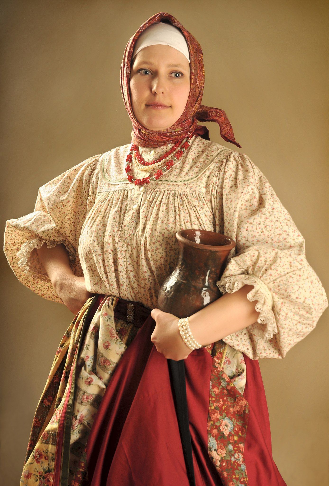 Girls in Slavic costumes in Nasiriya