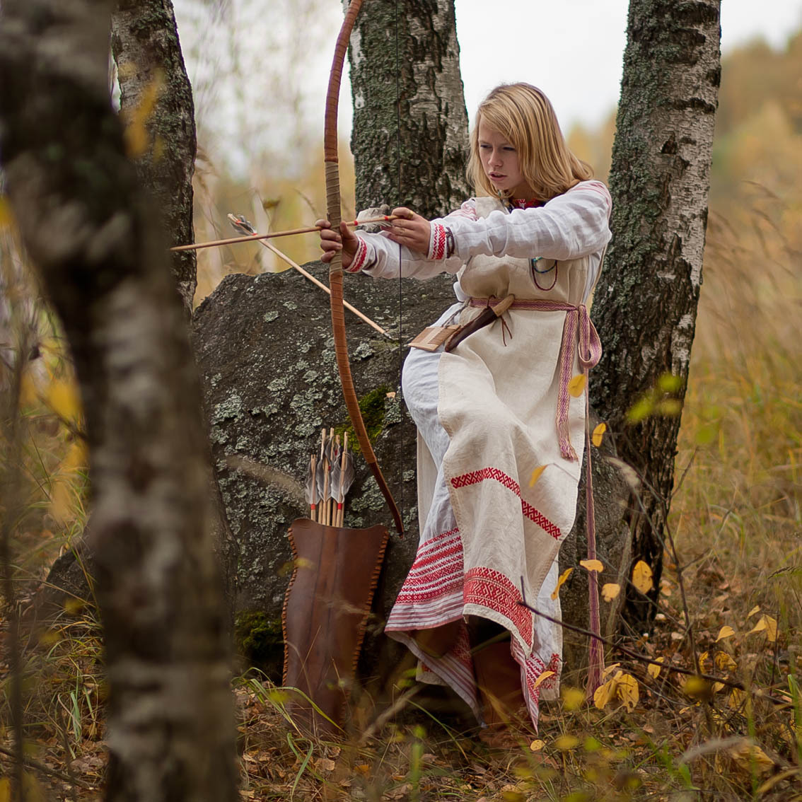 Sexy photo Girls in Slavic costumes in Nasiriya